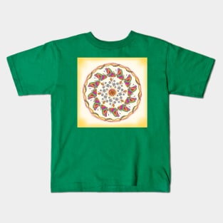 Butterfly Mandala Kids T-Shirt